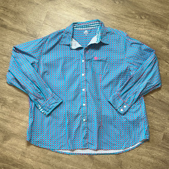 Wrangler George Straight Long Sleeve Button Down‎ Western Shirt - Picture 1 of 8